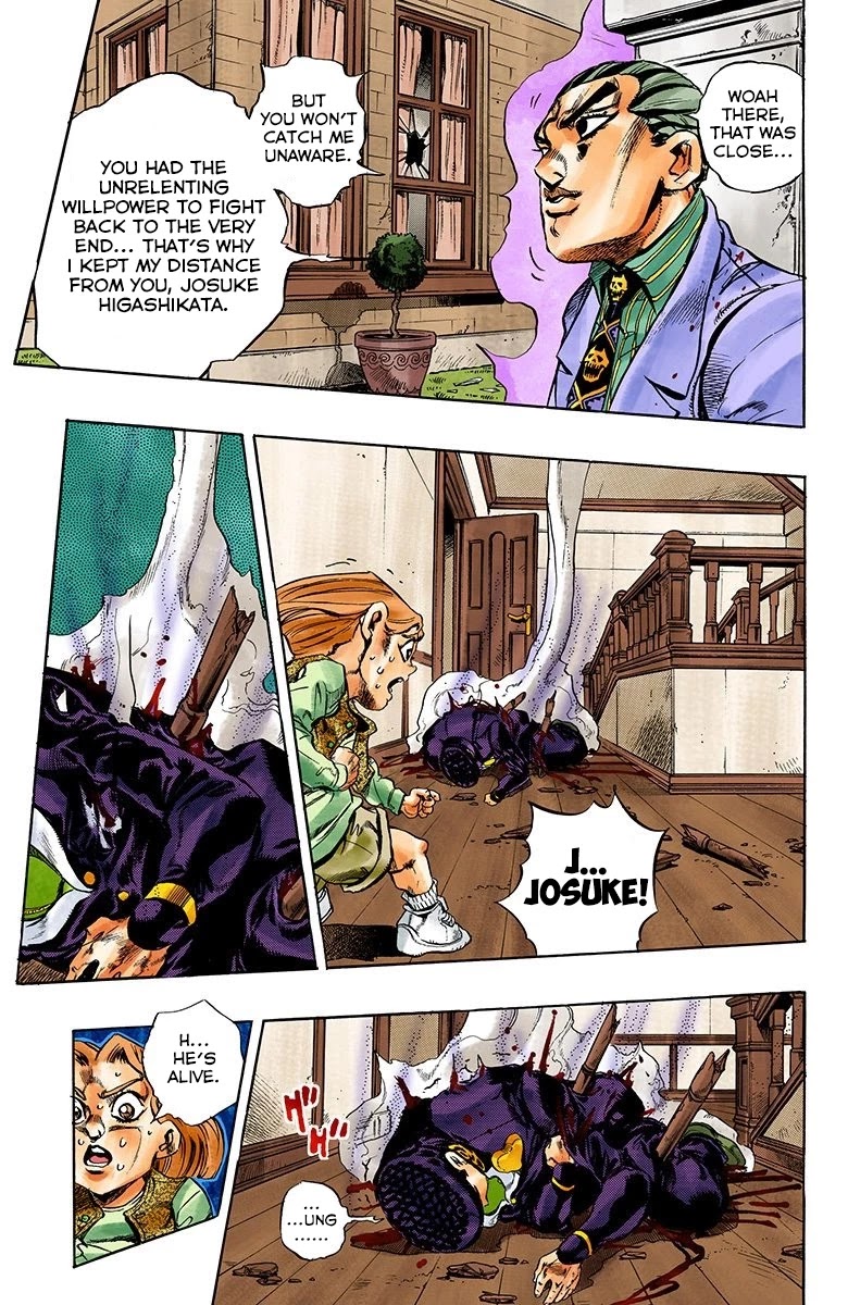JoJo's Bizarre Adventure Part 4 - Diamond is Unbreakable (Official Colored) Chapter 167 page 17 - Chapter 167: Crazy Diamond is Unbreakable Part 5