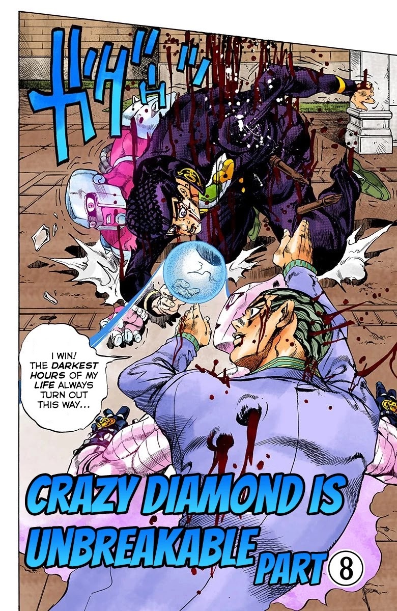JoJo's Bizarre Adventure Part 4 - Diamond is Unbreakable (Official Colored) Chapter 170 page 3 - Chapter 170: Crazy Diamond is Unbreakable Part 8