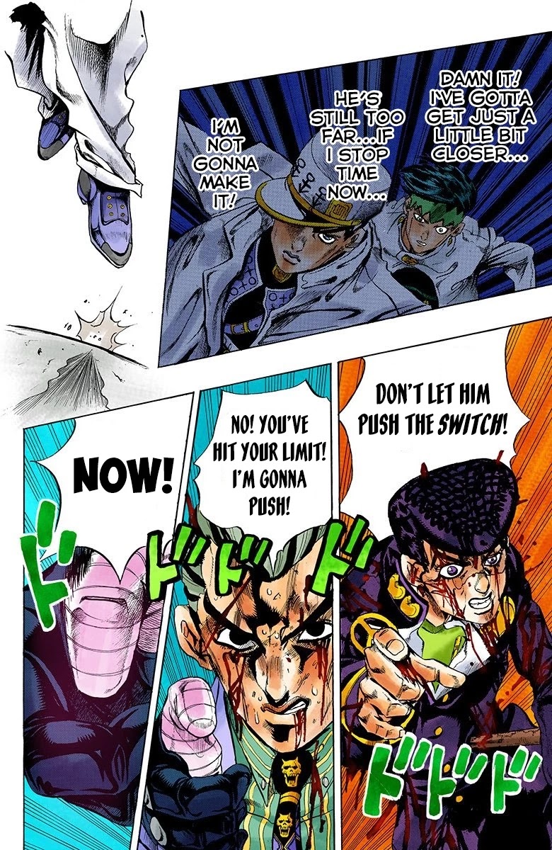 JoJo's Bizarre Adventure Part 4 - Diamond is Unbreakable (Official Colored) Chapter 172 page 13 - Chapter 172: I'll Jog Your Memory