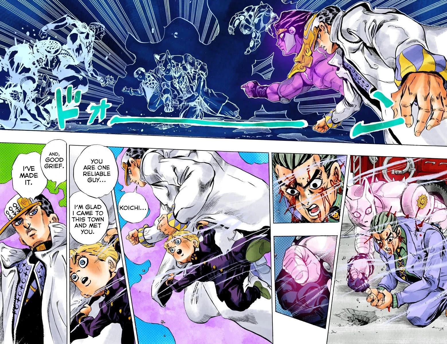 JoJo's Bizarre Adventure Part 4 - Diamond is Unbreakable (Official Colored) Chapter 172 page 16 - Chapter 172: I'll Jog Your Memory