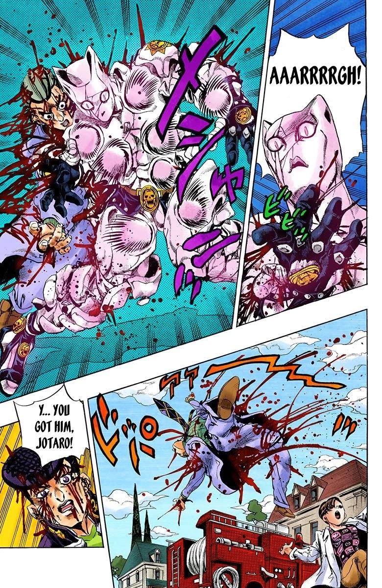 JoJo's Bizarre Adventure Part 4 - Diamond is Unbreakable (Official Colored) Chapter 172 page 18 - Chapter 172: I'll Jog Your Memory