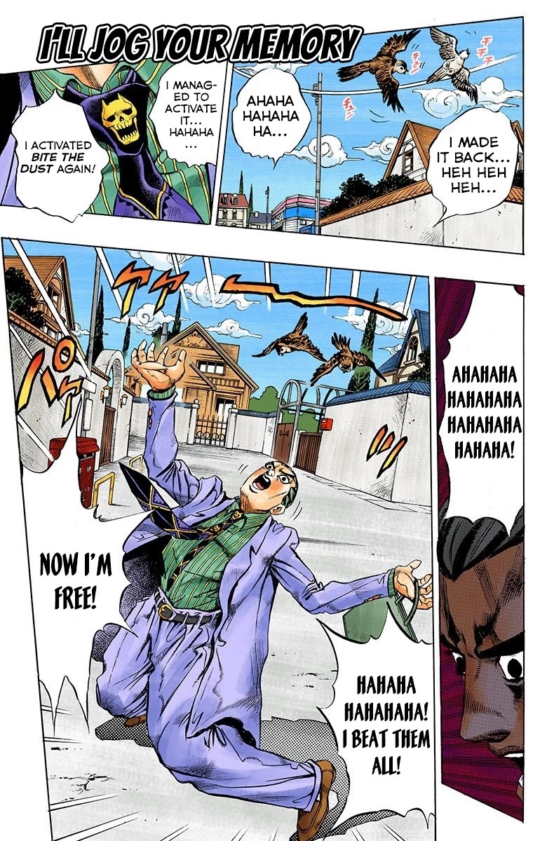 JoJo's Bizarre Adventure Part 4 - Diamond is Unbreakable (Official Colored) Chapter 172 page 2 - Chapter 172: I'll Jog Your Memory