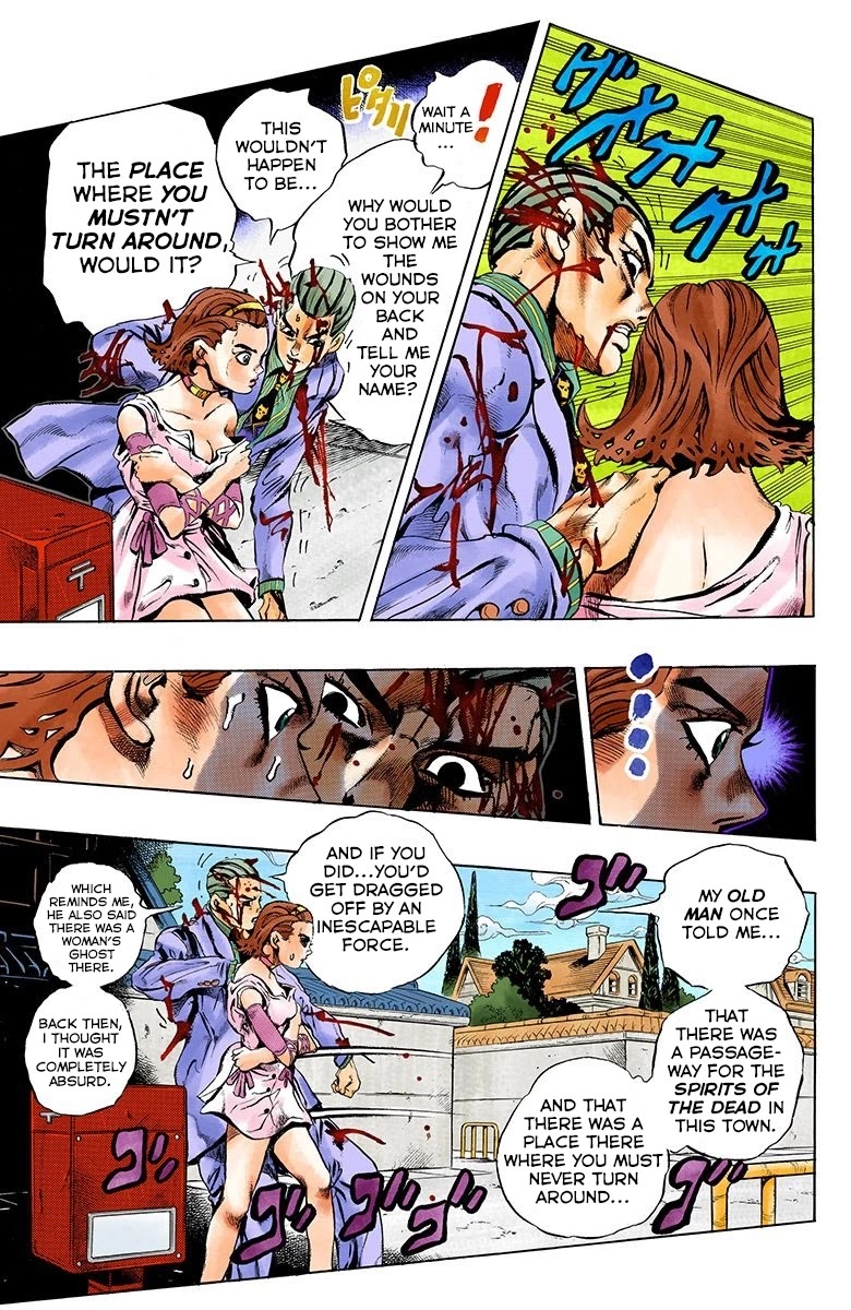 JoJo's Bizarre Adventure Part 4 - Diamond is Unbreakable (Official Colored) Chapter 173 page 14 - Chapter 173: The Guardian Angel of Morioh