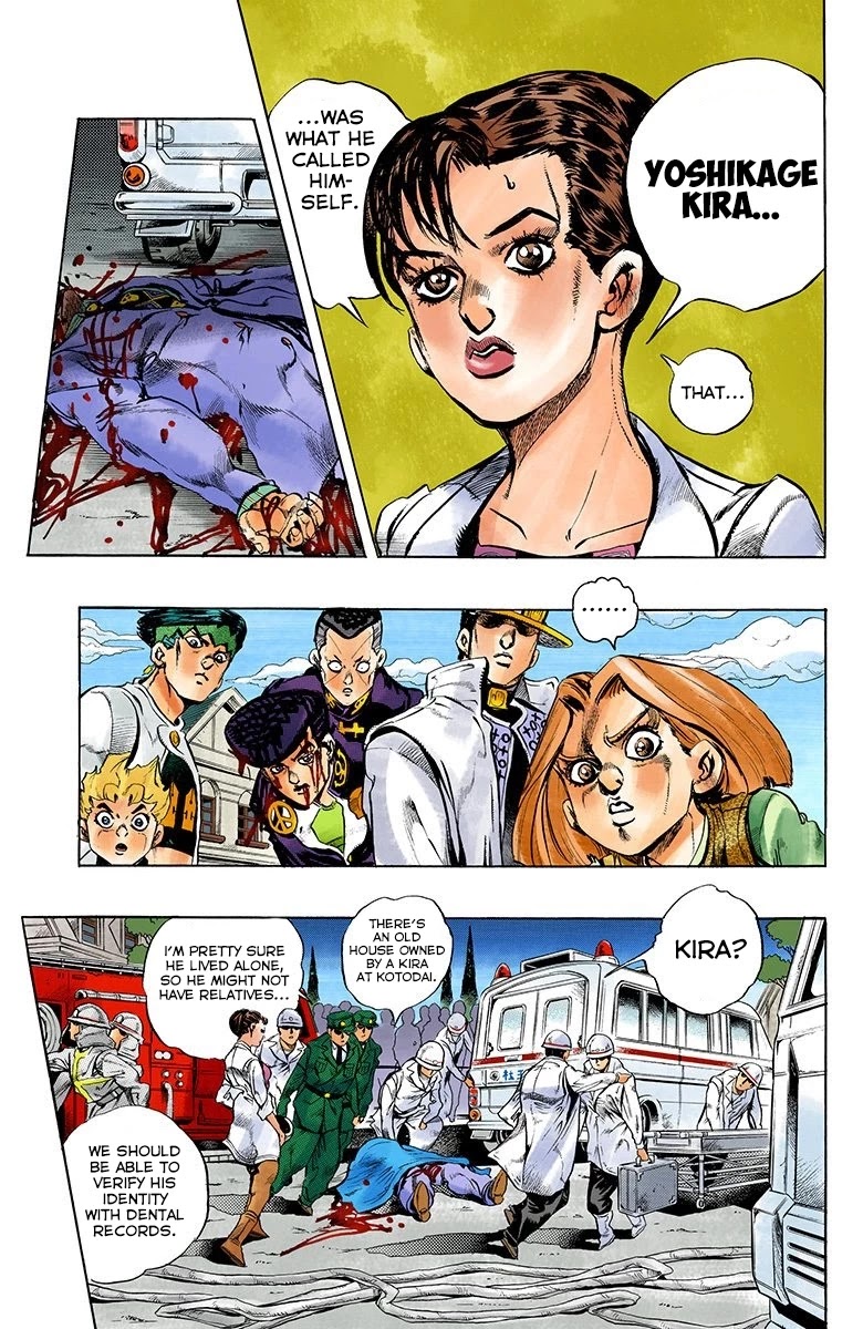 JoJo's Bizarre Adventure Part 4 - Diamond is Unbreakable (Official Colored) Chapter 173 page 8 - Chapter 173: The Guardian Angel of Morioh