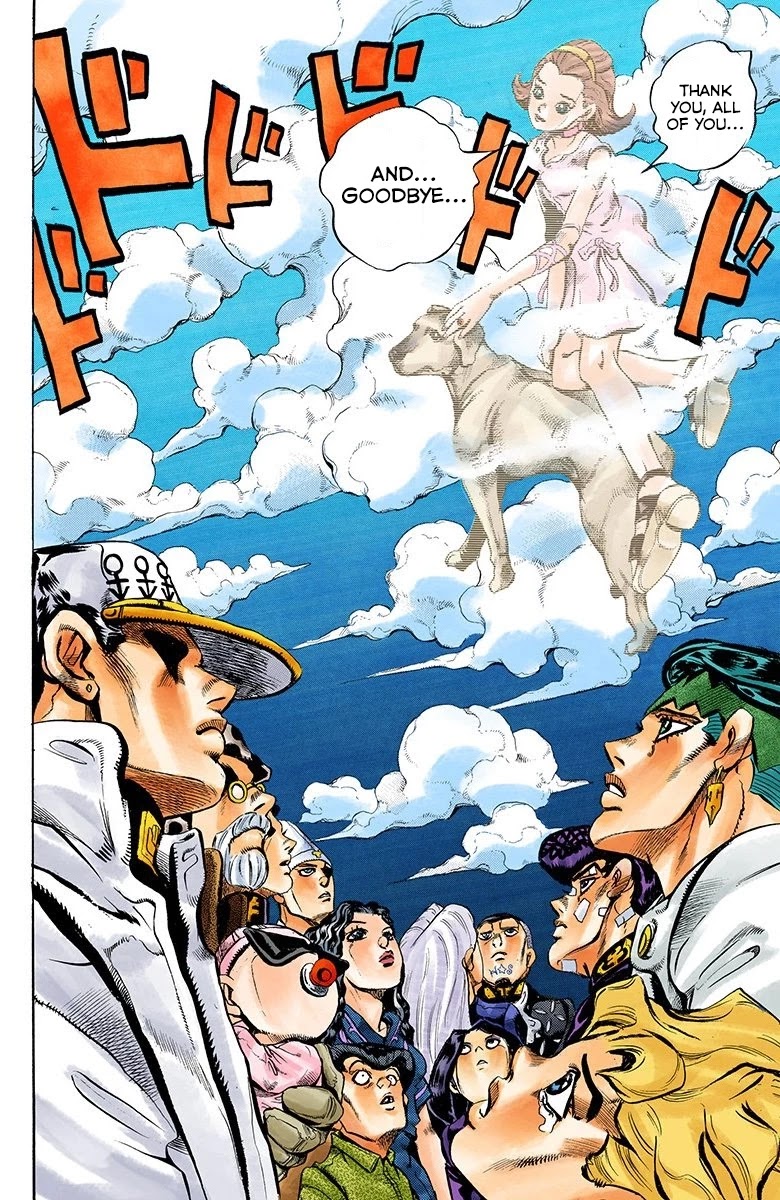 JoJo's Bizarre Adventure Part 4 - Diamond is Unbreakable (Official Colored) Chapter 174 page 11 - Chapter 174: Goodbye, Morioh- Golden Hearts [END]
