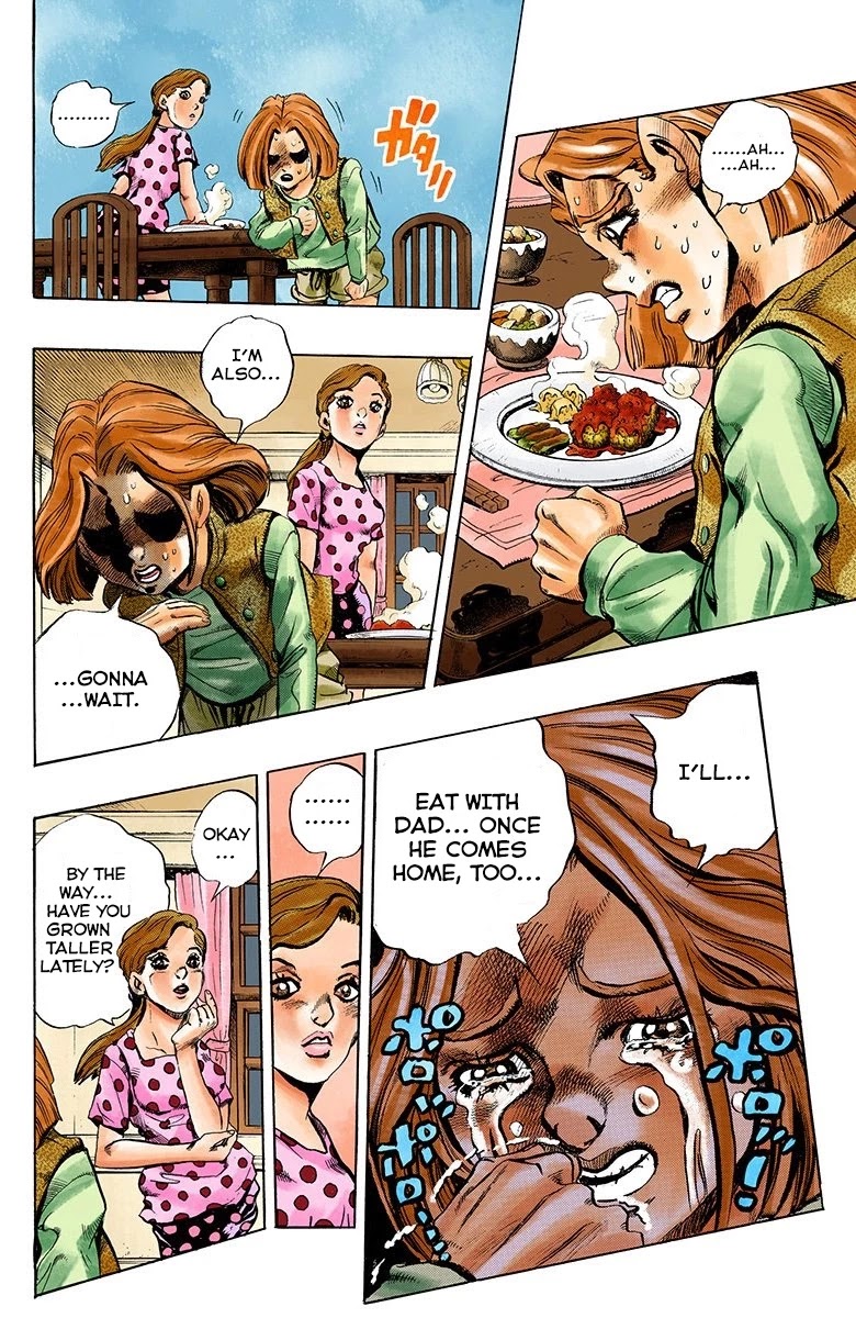 JoJo's Bizarre Adventure Part 4 - Diamond is Unbreakable (Official Colored) Chapter 174 page 13 - Chapter 174: Goodbye, Morioh- Golden Hearts [END]