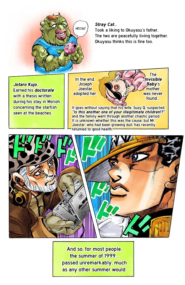 JoJo's Bizarre Adventure Part 4 - Diamond is Unbreakable (Official Colored) Chapter 174 page 19 - Chapter 174: Goodbye, Morioh- Golden Hearts [END]