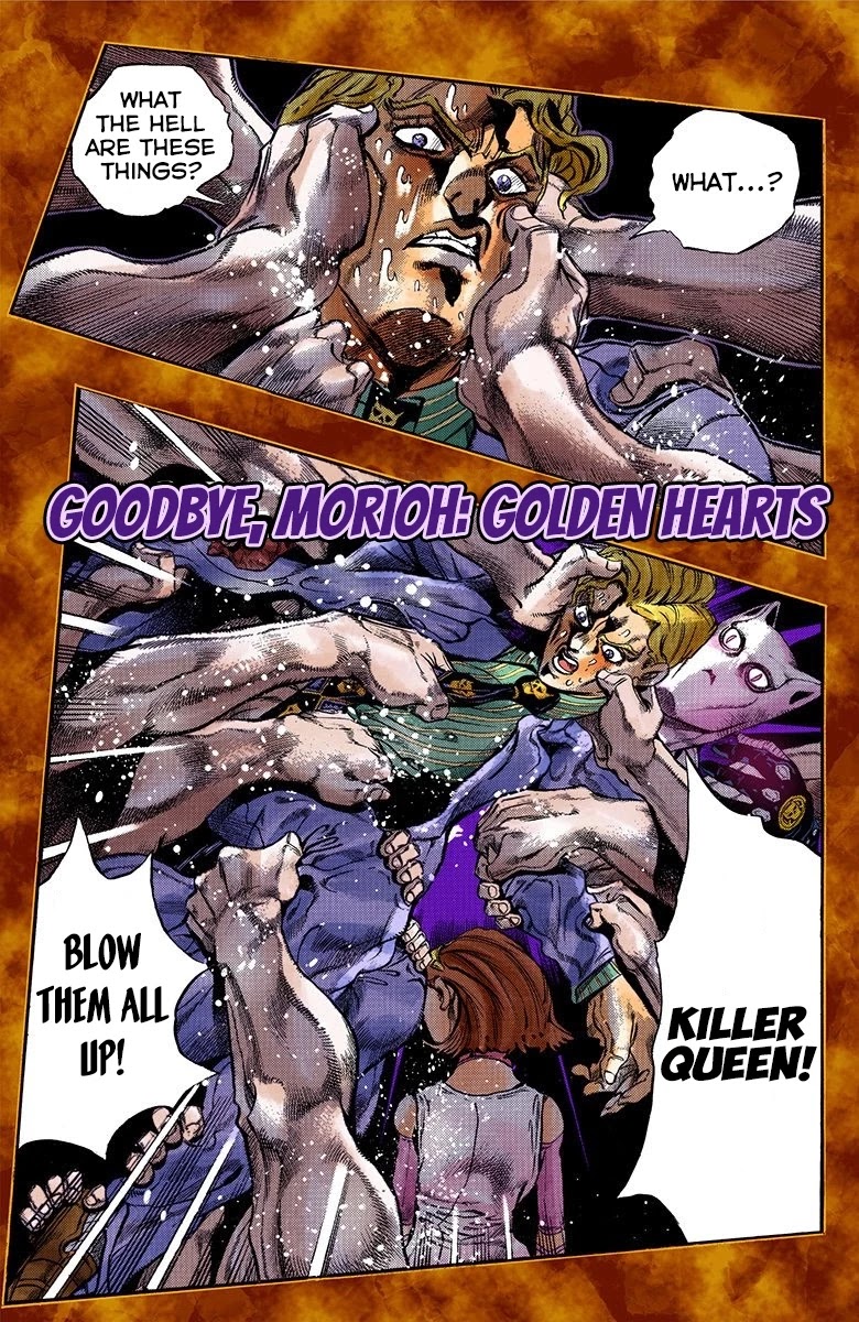 JoJo's Bizarre Adventure Part 4 - Diamond is Unbreakable (Official Colored) Chapter 174 page 3 - Chapter 174: Goodbye, Morioh- Golden Hearts [END]