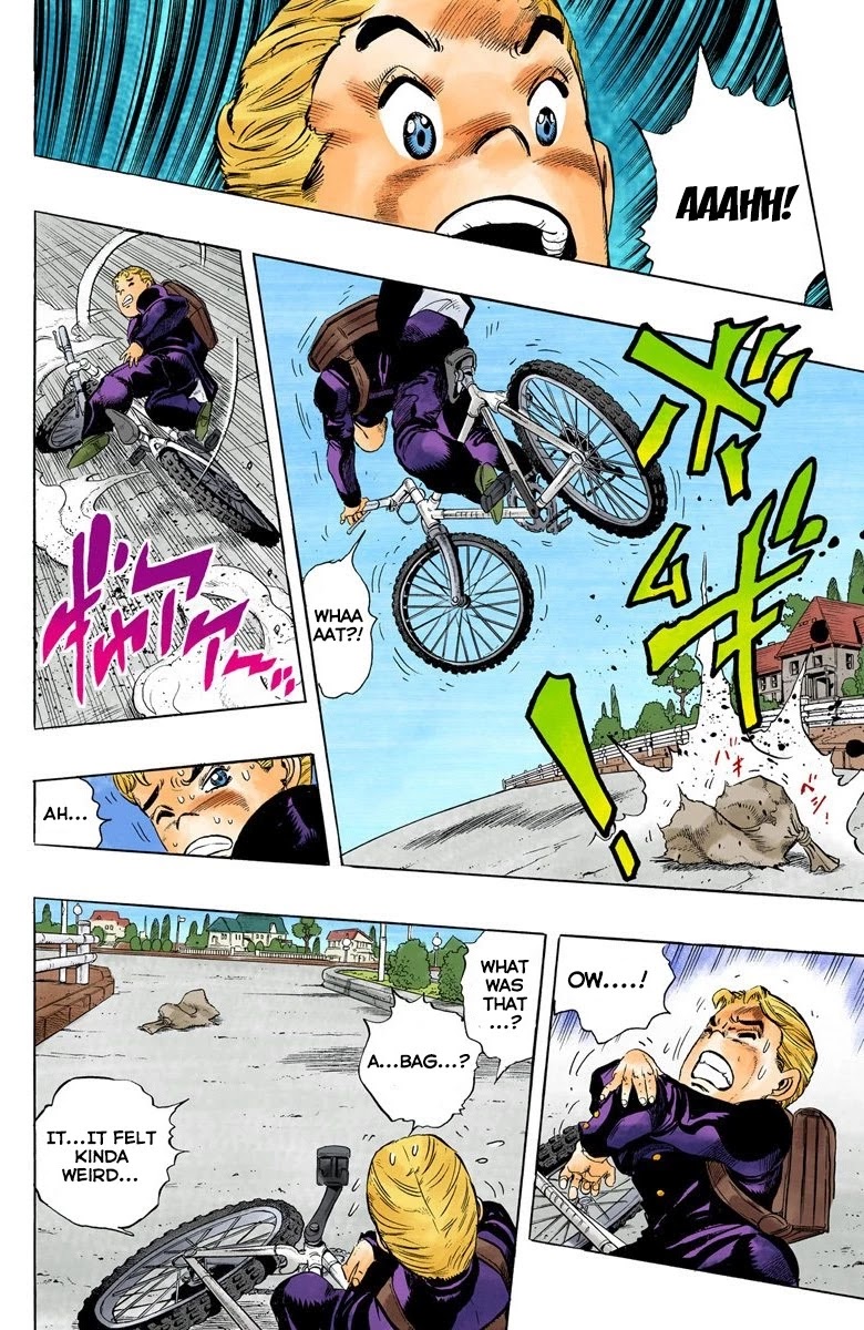 JoJo's Bizarre Adventure Part 4 - Diamond is Unbreakable (Official Colored) Chapter 19 page 12 - Chapter 19: Koichi Hirose's Echoes - Part 1