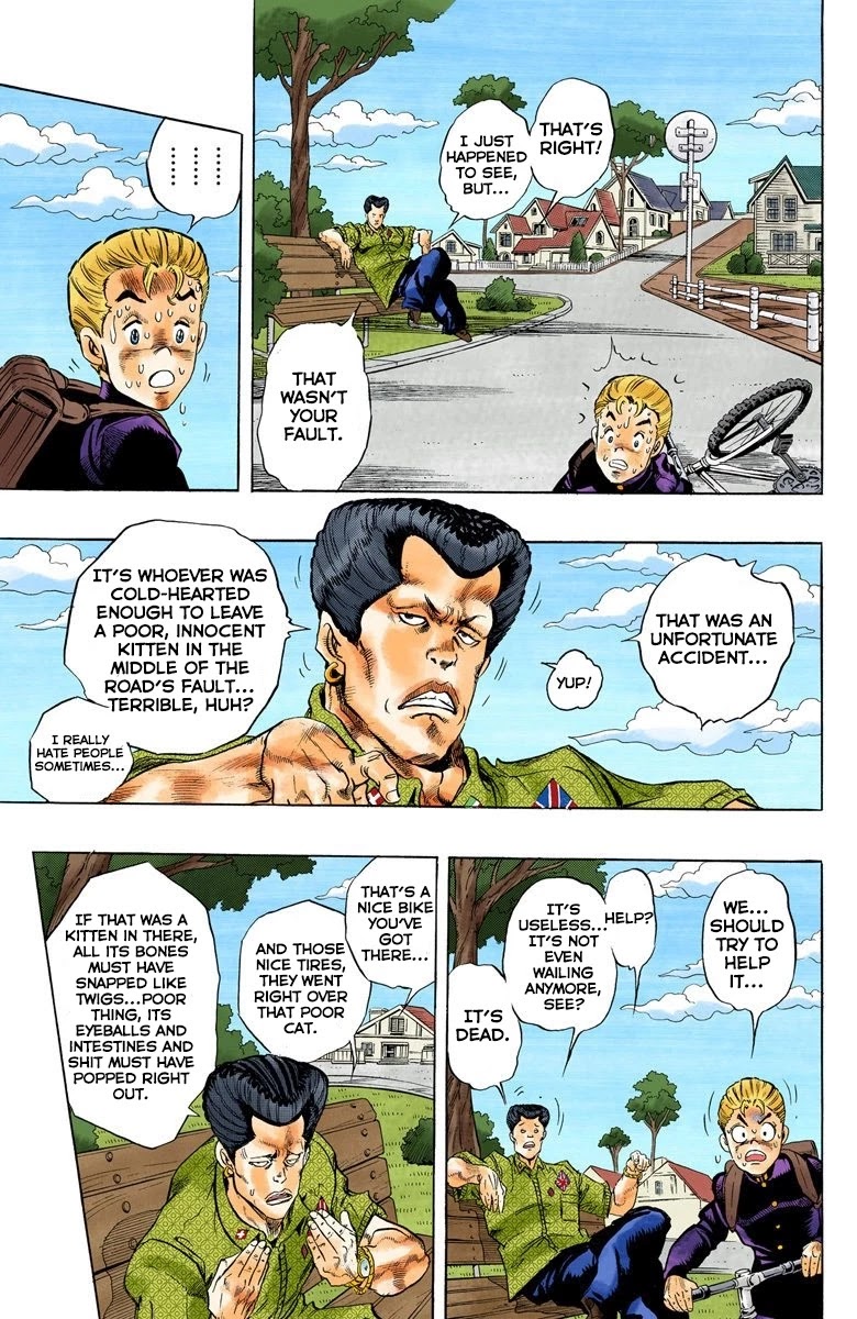 JoJo's Bizarre Adventure Part 4 - Diamond is Unbreakable (Official Colored) Chapter 19 page 15 - Chapter 19: Koichi Hirose's Echoes - Part 1