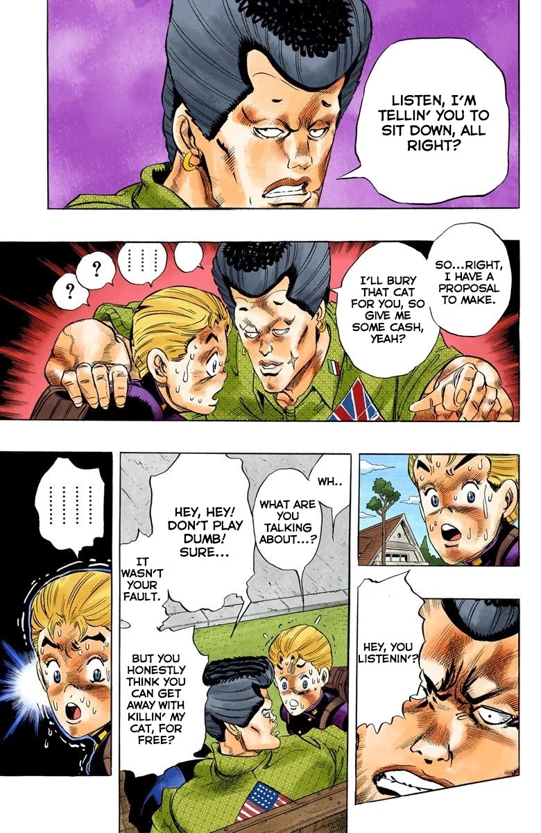 JoJo's Bizarre Adventure Part 4 - Diamond is Unbreakable (Official Colored) Chapter 19 page 17 - Chapter 19: Koichi Hirose's Echoes - Part 1