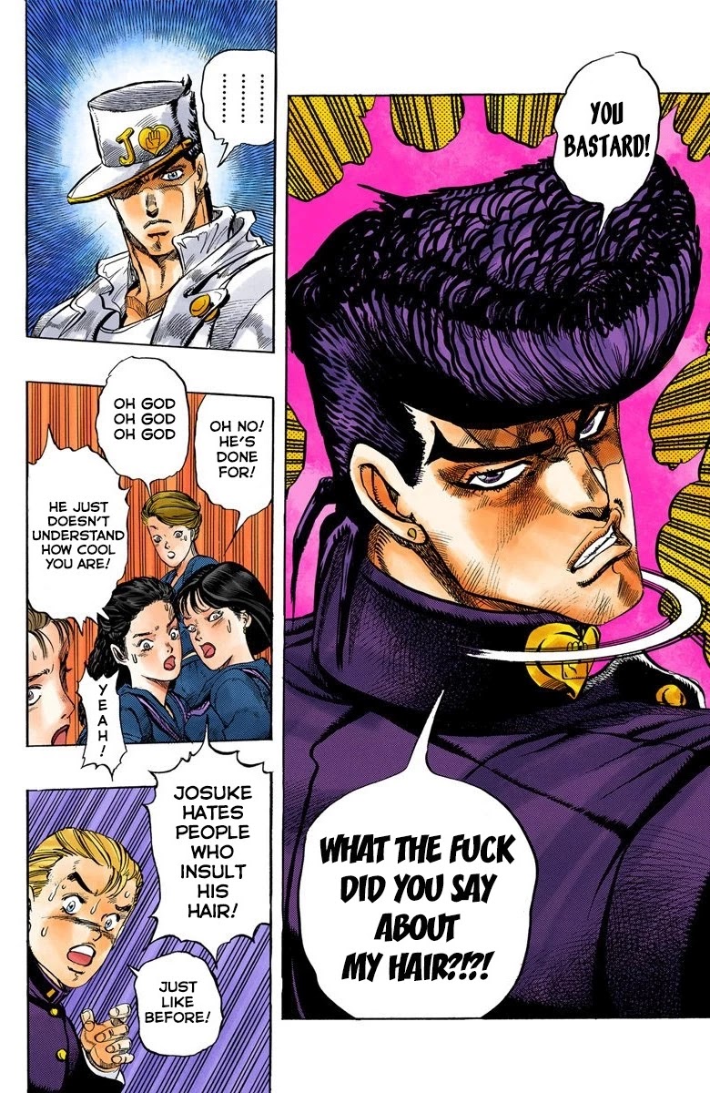 JoJo's Bizarre Adventure Part 4 - Diamond is Unbreakable (Official Colored) Chapter 2 page 11 - Chapter 2: Jotaro Kujo Meets Josuke Higashikata! - Part 2