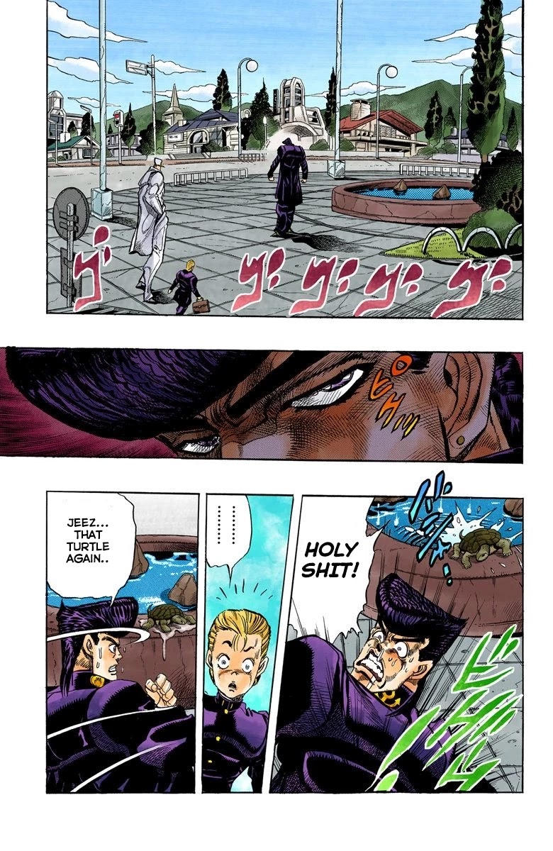 JoJo's Bizarre Adventure Part 4 - Diamond is Unbreakable (Official Colored) Chapter 2 page 4 - Chapter 2: Jotaro Kujo Meets Josuke Higashikata! - Part 2