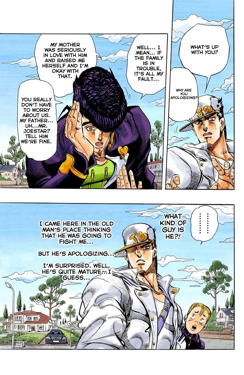 JoJo's Bizarre Adventure Part 4 - Diamond is Unbreakable (Official Colored) Chapter 2 page 8 - Chapter 2: Jotaro Kujo Meets Josuke Higashikata! - Part 2