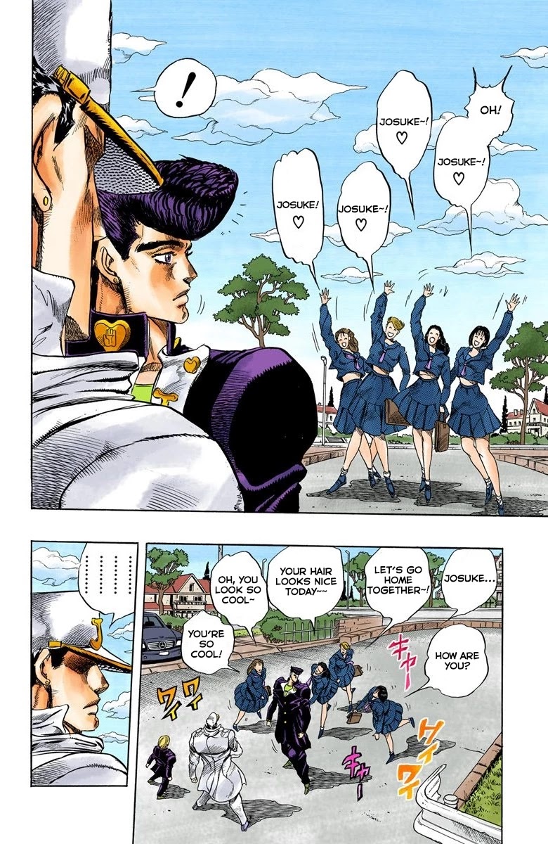 JoJo's Bizarre Adventure Part 4 - Diamond is Unbreakable (Official Colored) Chapter 2 page 9 - Chapter 2: Jotaro Kujo Meets Josuke Higashikata! - Part 2