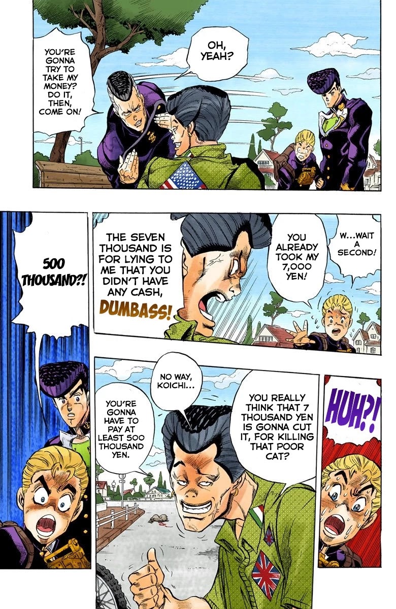JoJo's Bizarre Adventure Part 4 - Diamond is Unbreakable (Official Colored) Chapter 20 page 10 - Chapter 20: Koichi Hirose's Echoes - Part 2