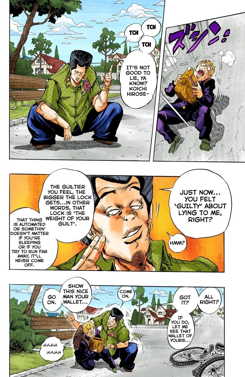 JoJo's Bizarre Adventure Part 4 - Diamond is Unbreakable (Official Colored) Chapter 20 page 5 - Chapter 20: Koichi Hirose's Echoes - Part 2