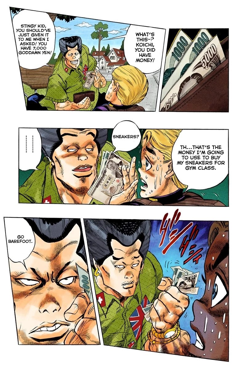 JoJo's Bizarre Adventure Part 4 - Diamond is Unbreakable (Official Colored) Chapter 20 page 6 - Chapter 20: Koichi Hirose's Echoes - Part 2