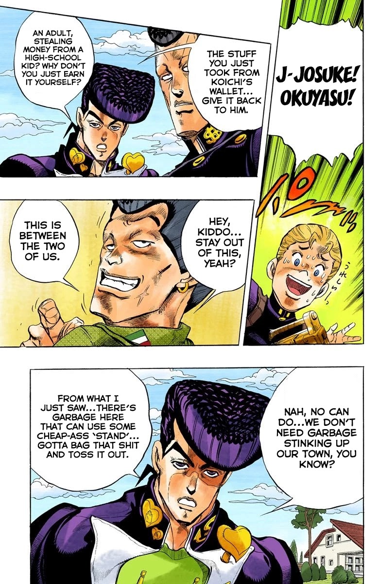 JoJo's Bizarre Adventure Part 4 - Diamond is Unbreakable (Official Colored) Chapter 20 page 8 - Chapter 20: Koichi Hirose's Echoes - Part 2