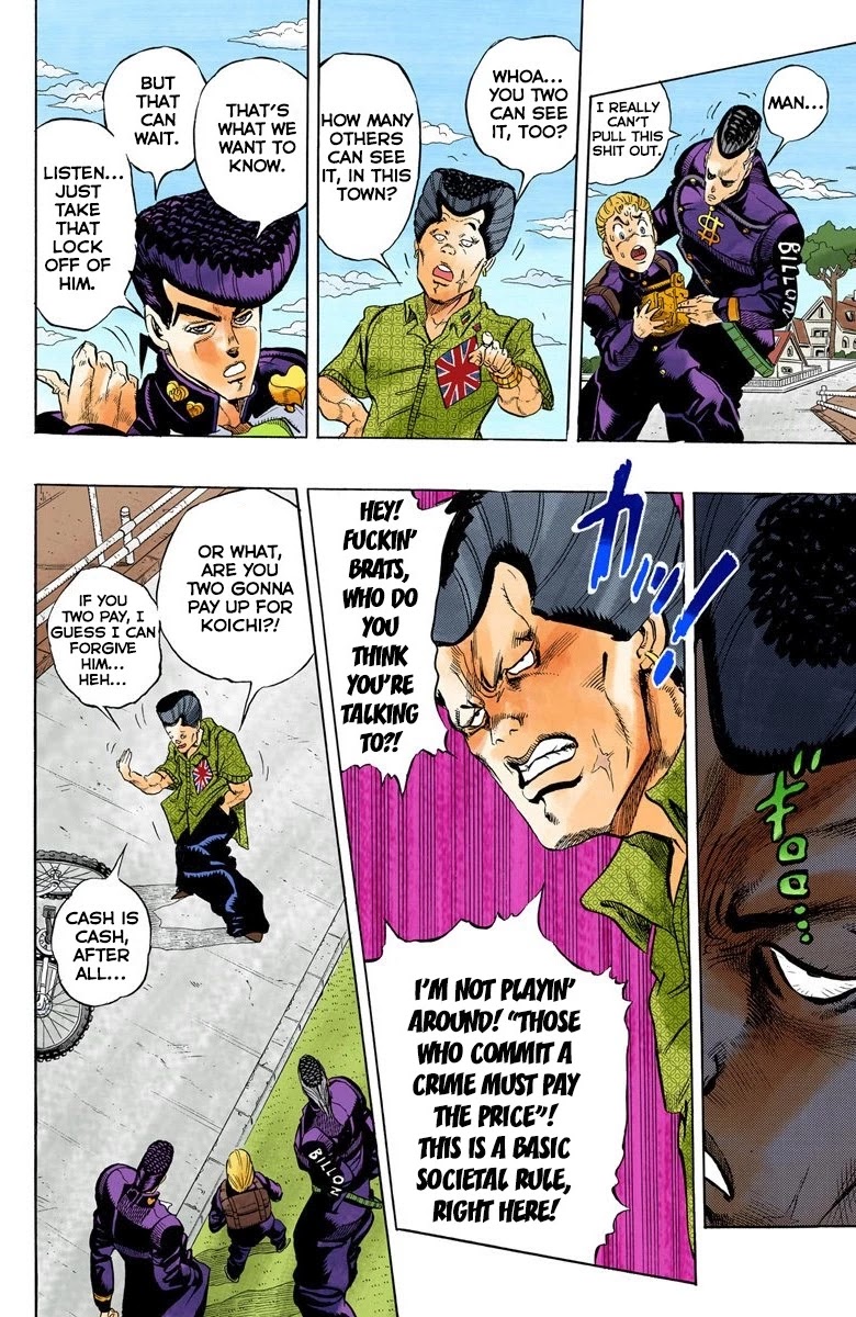 JoJo's Bizarre Adventure Part 4 - Diamond is Unbreakable (Official Colored) Chapter 20 page 9 - Chapter 20: Koichi Hirose's Echoes - Part 2