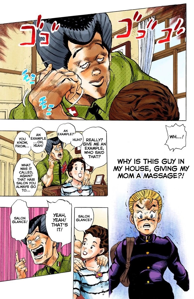 JoJo's Bizarre Adventure Part 4 - Diamond is Unbreakable (Official Colored) Chapter 21 page 3 - Chapter 21: Koichi Hirose's Echoes - Part 3
