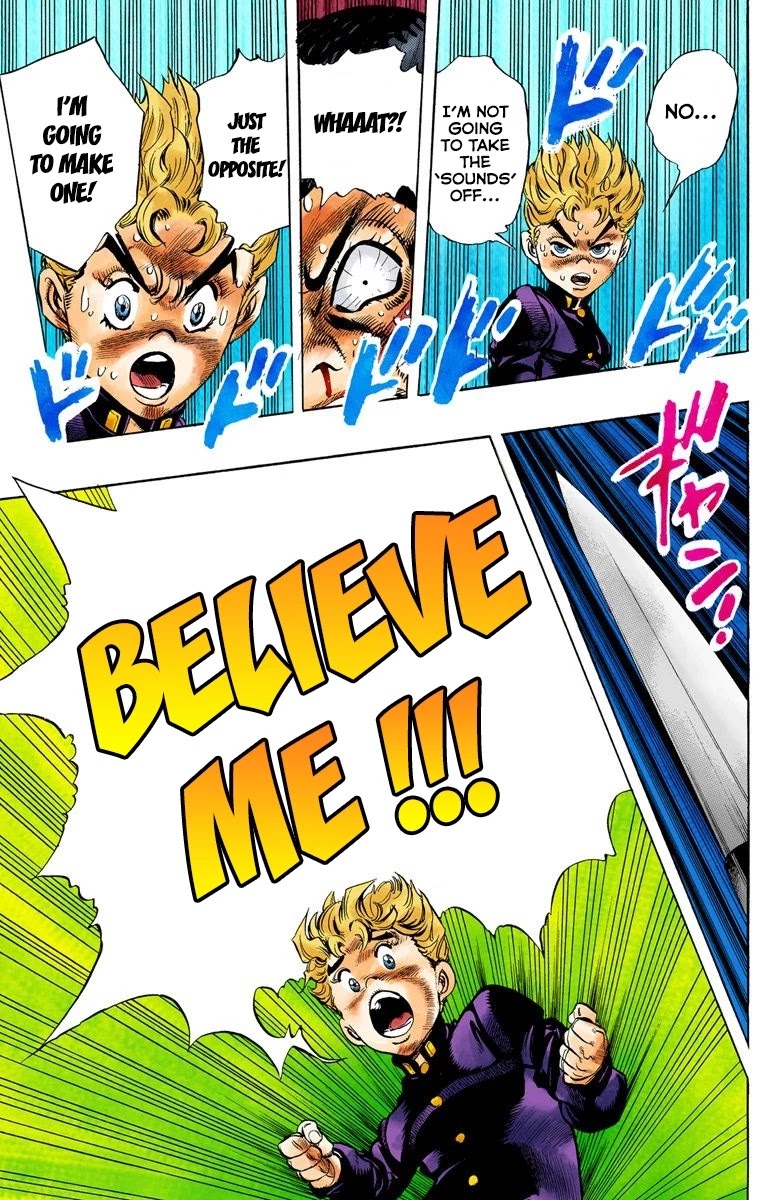 JoJo's Bizarre Adventure Part 4 - Diamond is Unbreakable (Official Colored) Chapter 23 page 12 - Chapter 23: Koichi Hirose's Echoes - Part 5