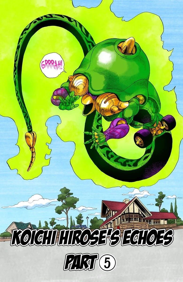 JoJo's Bizarre Adventure Part 4 - Diamond is Unbreakable (Official Colored) Chapter 23 page 2 - Chapter 23: Koichi Hirose's Echoes - Part 5