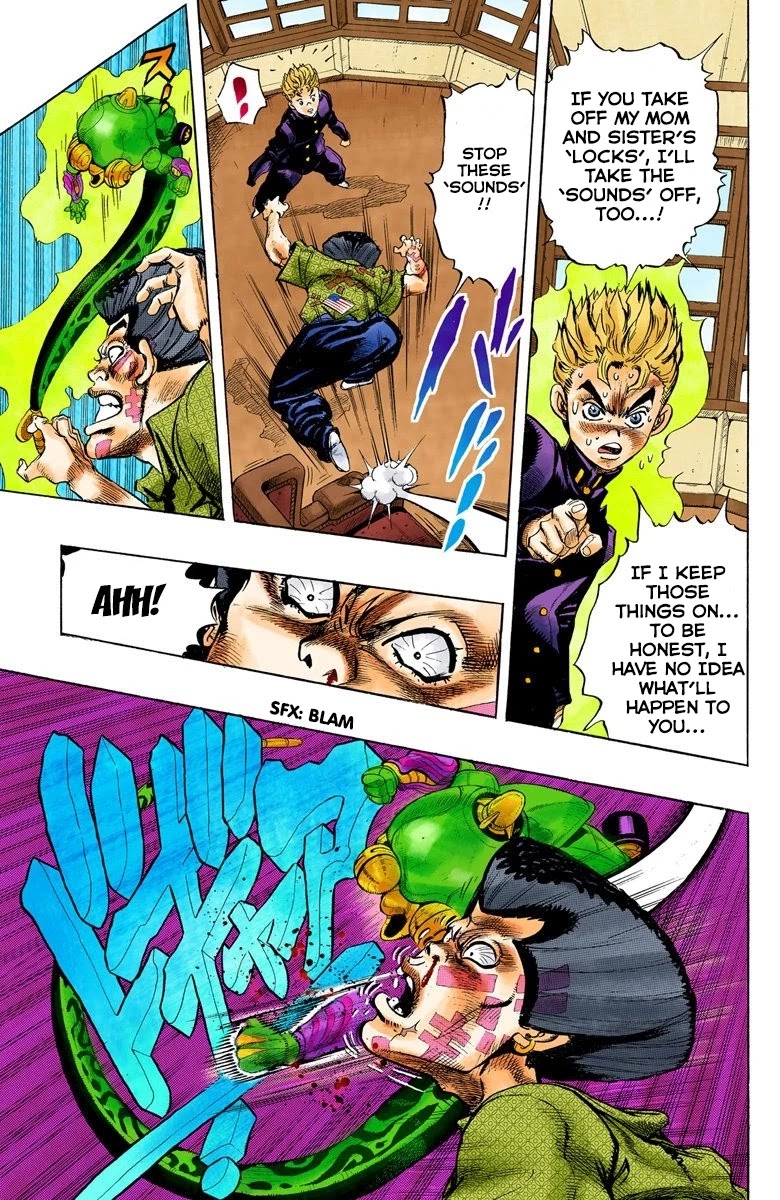 JoJo's Bizarre Adventure Part 4 - Diamond is Unbreakable (Official Colored) Chapter 23 page 4 - Chapter 23: Koichi Hirose's Echoes - Part 5