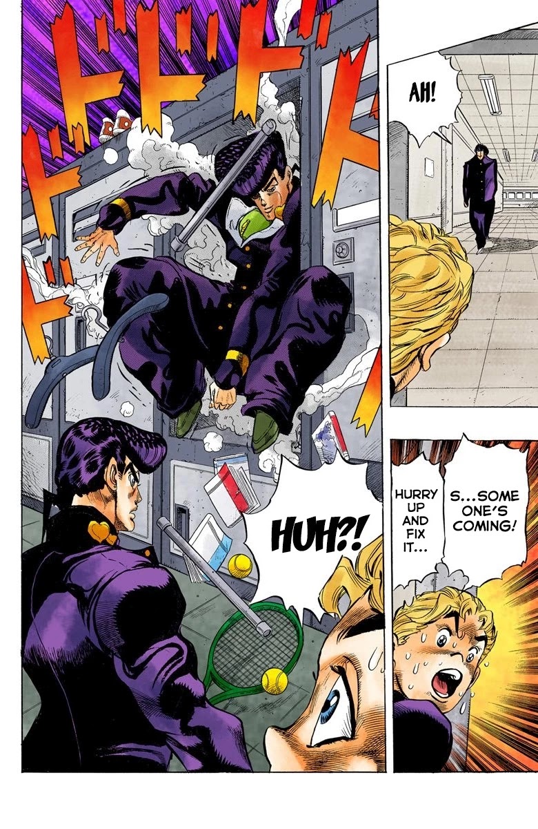 JoJo's Bizarre Adventure Part 4 - Diamond is Unbreakable (Official Colored) Chapter 24 page 19 - Chapter 24: Toshikazu Hazamada (Surface) - Part 1