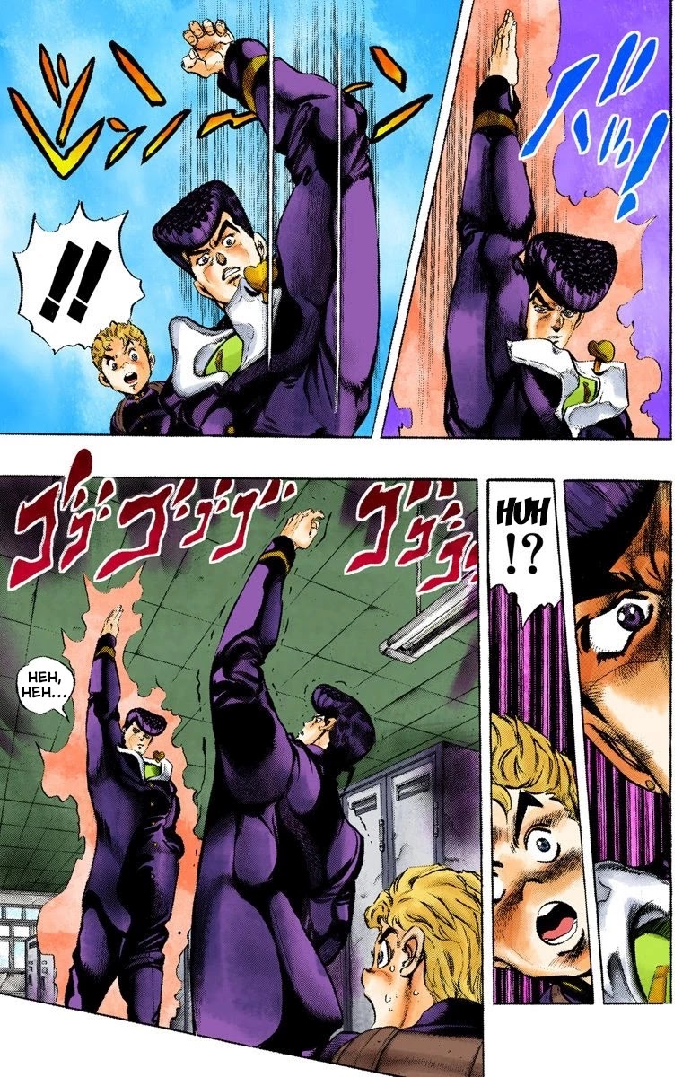JoJo's Bizarre Adventure Part 4 - Diamond is Unbreakable (Official Colored) Chapter 25 page 9 - Chapter 25: Toshikazu Hazamada (Surface) - Part 2