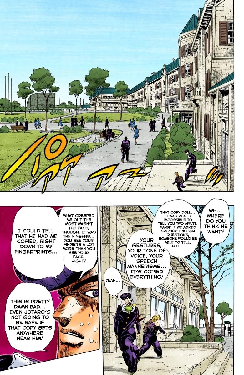 JoJo's Bizarre Adventure Part 4 - Diamond is Unbreakable (Official Colored) Chapter 26 page 10 - Chapter 26: Toshikazu Hazamada (Surface) - Part 3