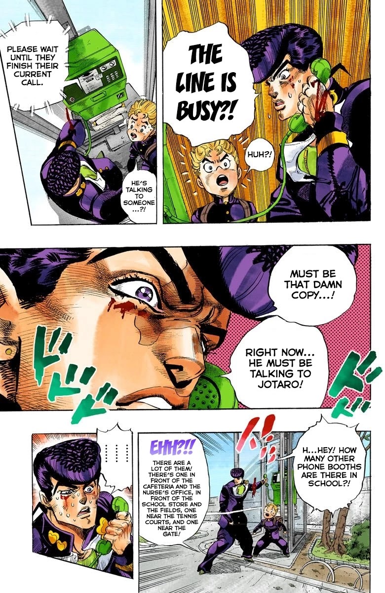 JoJo's Bizarre Adventure Part 4 - Diamond is Unbreakable (Official Colored) Chapter 26 page 12 - Chapter 26: Toshikazu Hazamada (Surface) - Part 3