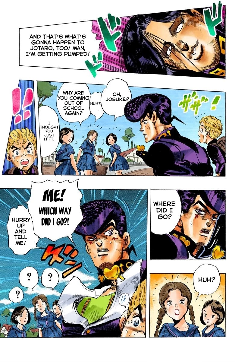 JoJo's Bizarre Adventure Part 4 - Diamond is Unbreakable (Official Colored) Chapter 26 page 20 - Chapter 26: Toshikazu Hazamada (Surface) - Part 3