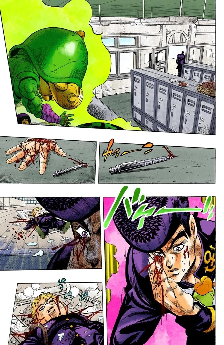 JoJo's Bizarre Adventure Part 4 - Diamond is Unbreakable (Official Colored) Chapter 26 page 8 - Chapter 26: Toshikazu Hazamada (Surface) - Part 3