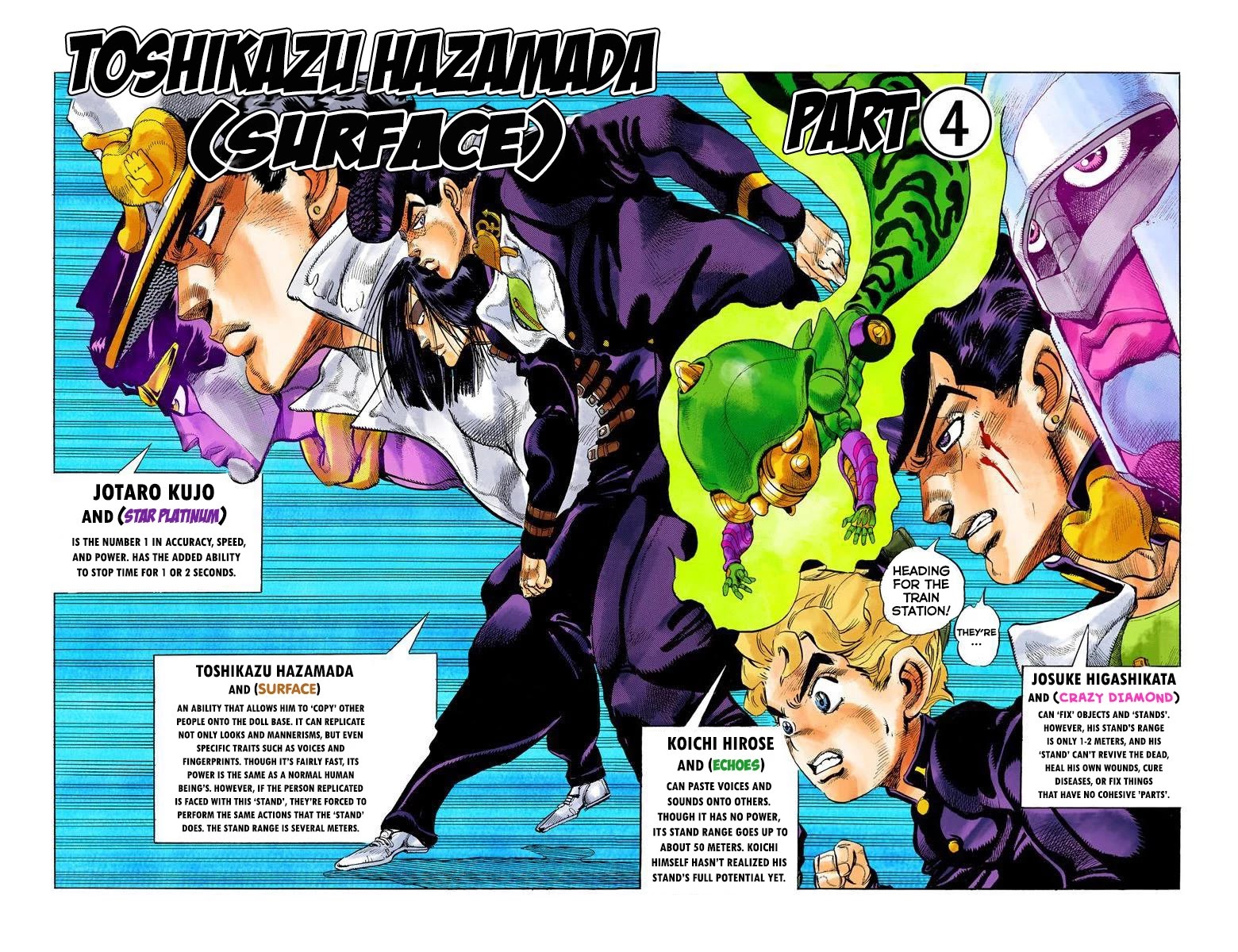JoJo's Bizarre Adventure Part 4 - Diamond is Unbreakable (Official Colored) Chapter 27 page 1 - Chapter 27: Toshikazu Hazamada (Surface) - Part 4