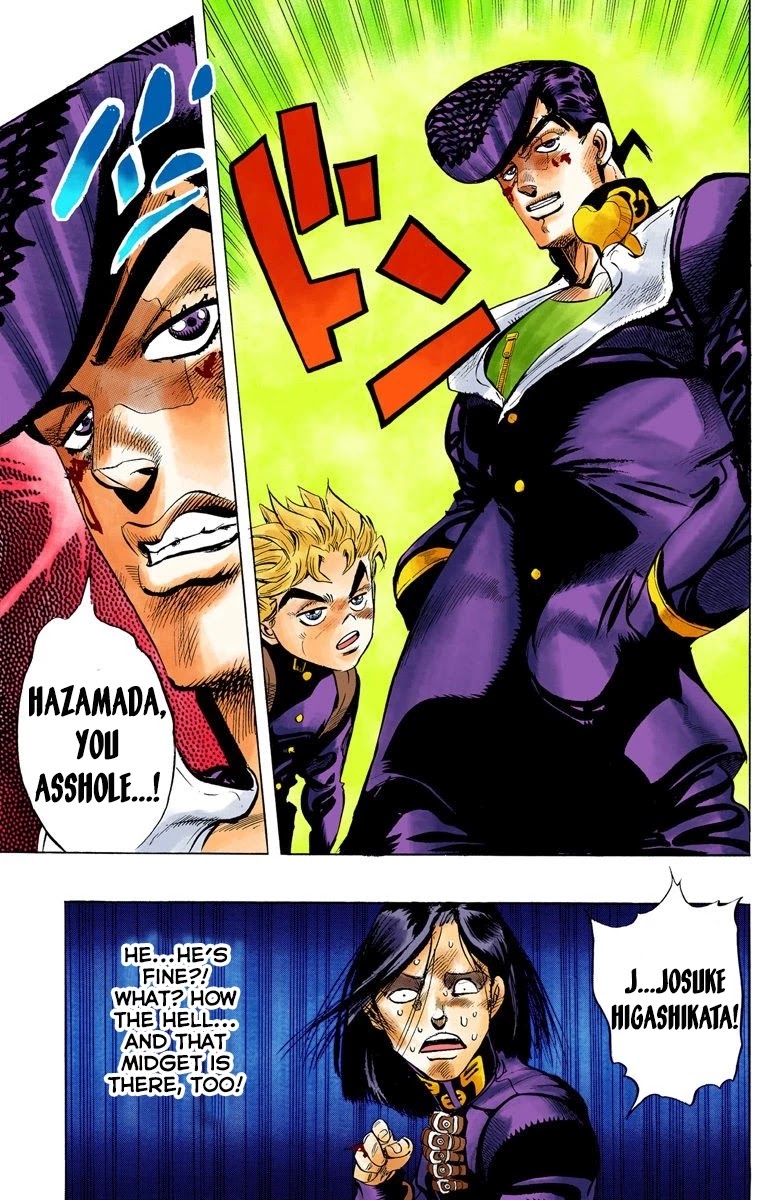 JoJo's Bizarre Adventure Part 4 - Diamond is Unbreakable (Official Colored) Chapter 27 page 15 - Chapter 27: Toshikazu Hazamada (Surface) - Part 4