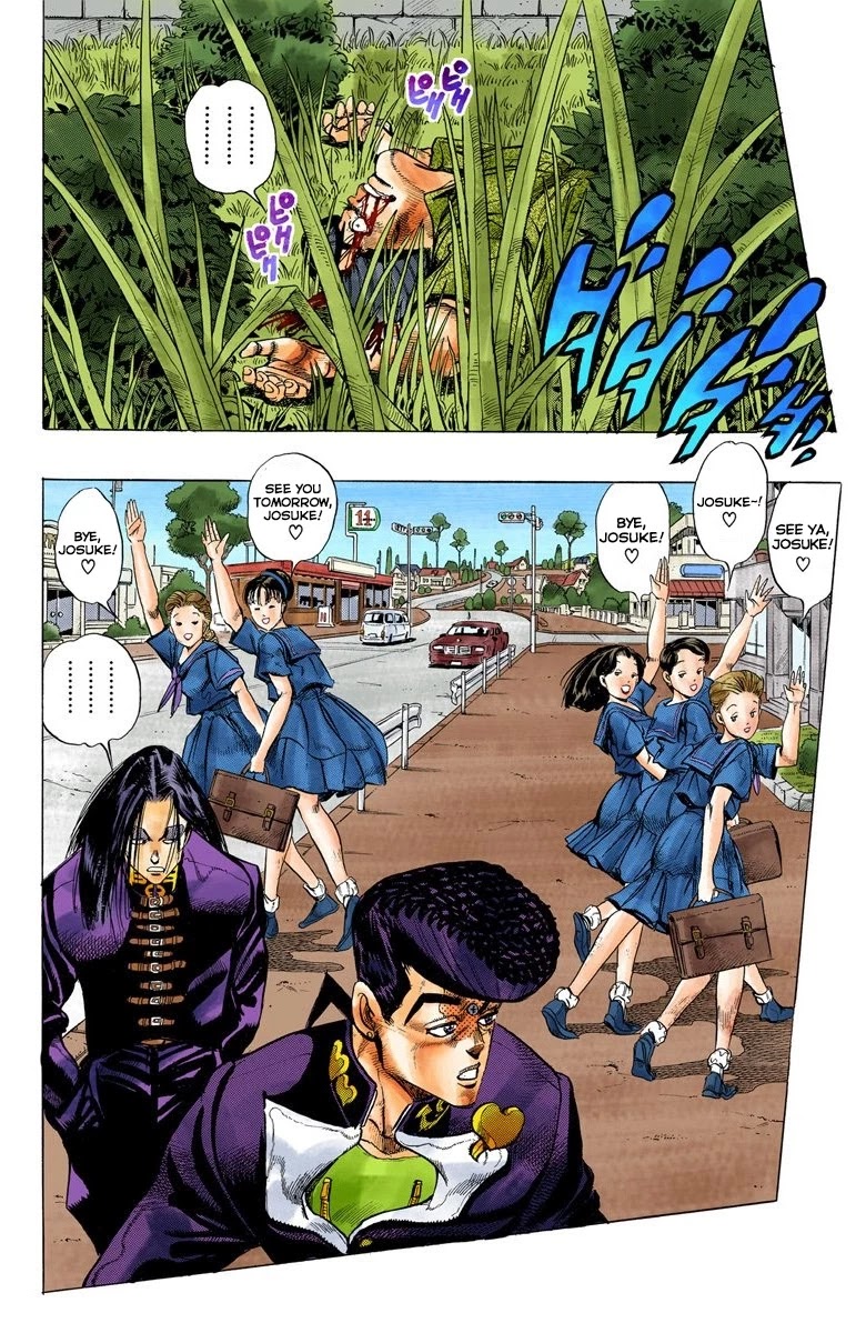 JoJo's Bizarre Adventure Part 4 - Diamond is Unbreakable (Official Colored) Chapter 27 page 4 - Chapter 27: Toshikazu Hazamada (Surface) - Part 4
