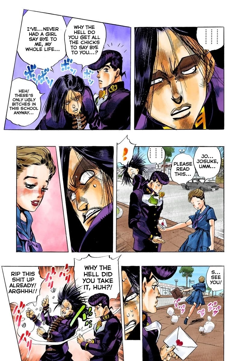 JoJo's Bizarre Adventure Part 4 - Diamond is Unbreakable (Official Colored) Chapter 27 page 5 - Chapter 27: Toshikazu Hazamada (Surface) - Part 4