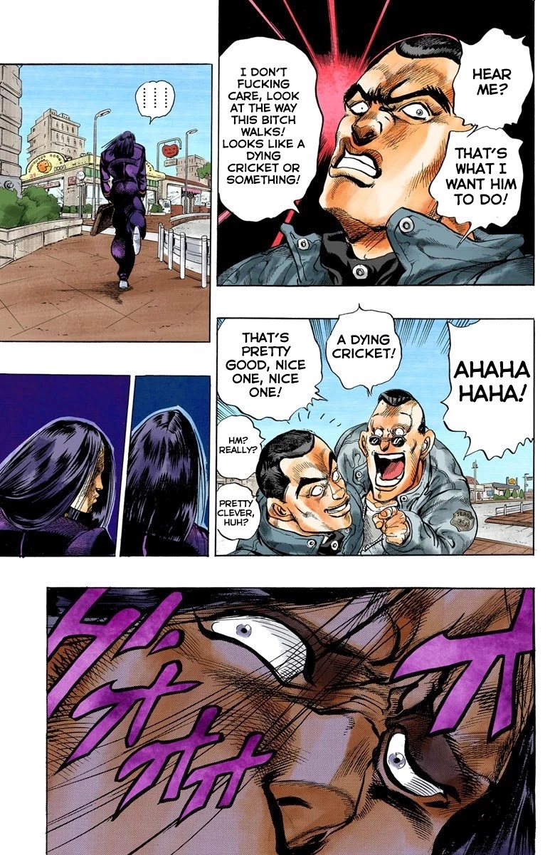 JoJo's Bizarre Adventure Part 4 - Diamond is Unbreakable (Official Colored) Chapter 27 page 9 - Chapter 27: Toshikazu Hazamada (Surface) - Part 4