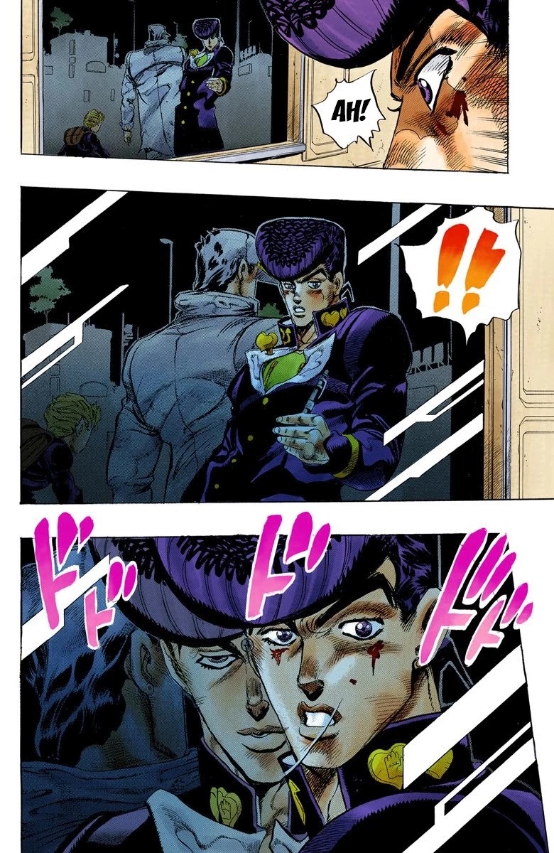 JoJo's Bizarre Adventure Part 4 - Diamond is Unbreakable (Official Colored) Chapter 28 page 11 - Chapter 28: Toshikazu Hazamada (Surface) - Part 5