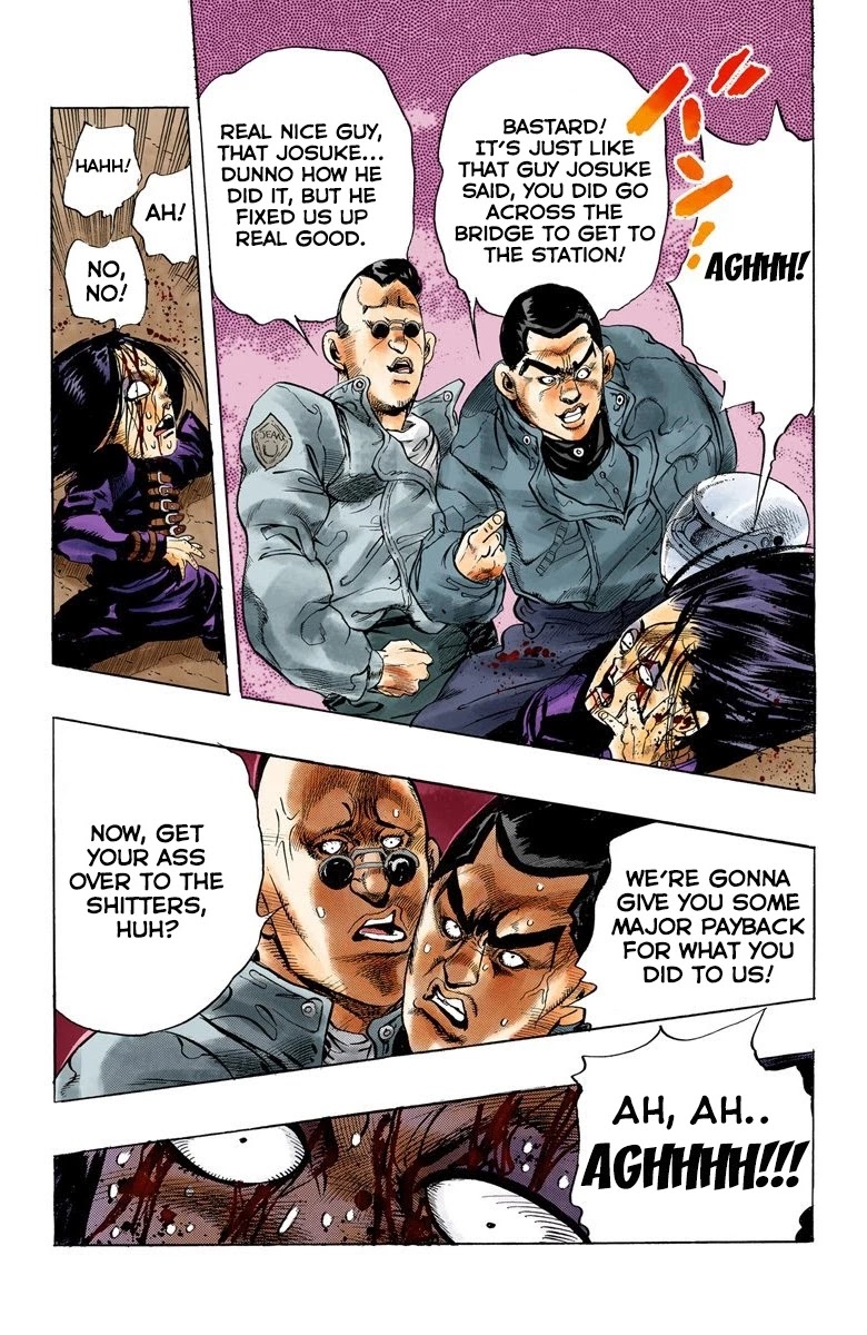 JoJo's Bizarre Adventure Part 4 - Diamond is Unbreakable (Official Colored) Chapter 28 page 18 - Chapter 28: Toshikazu Hazamada (Surface) - Part 5