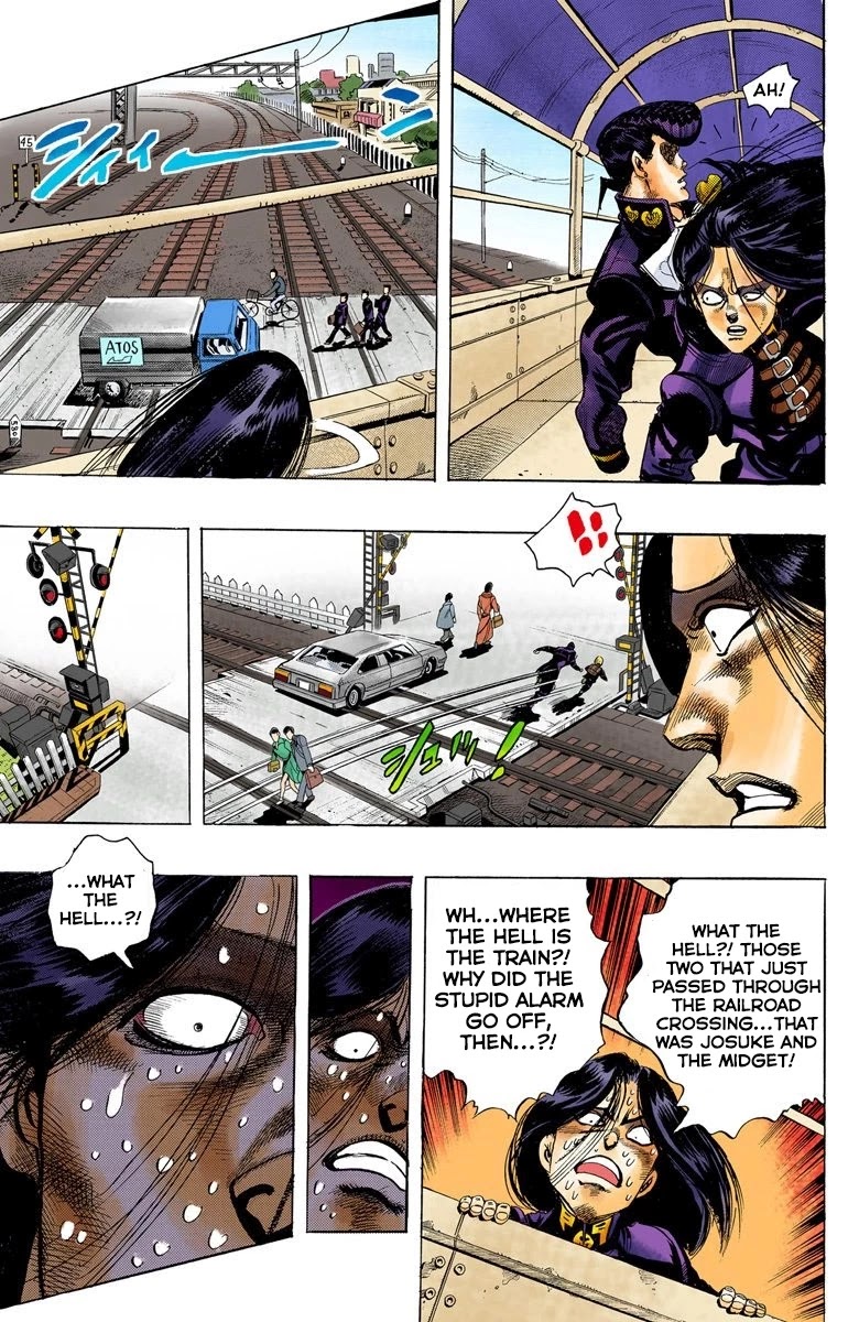 JoJo's Bizarre Adventure Part 4 - Diamond is Unbreakable (Official Colored) Chapter 28 page 6 - Chapter 28: Toshikazu Hazamada (Surface) - Part 5