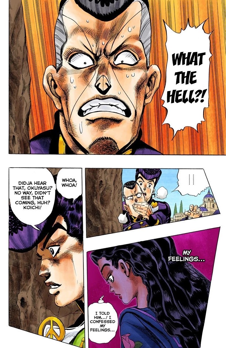 JoJo's Bizarre Adventure Part 4 - Diamond is Unbreakable (Official Colored) Chapter 29 page 12 - Chapter 29: Yukako Yamagishi is in Love - Part 1