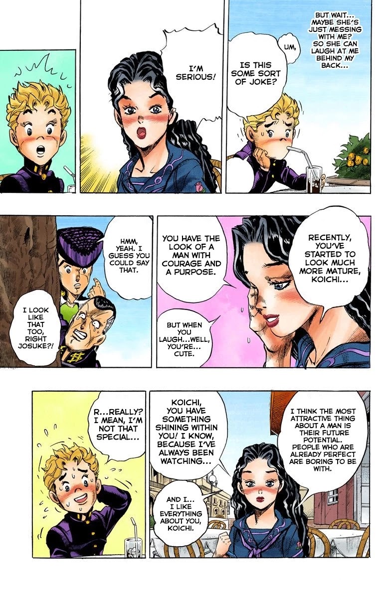 JoJo's Bizarre Adventure Part 4 - Diamond is Unbreakable (Official Colored) Chapter 29 page 15 - Chapter 29: Yukako Yamagishi is in Love - Part 1