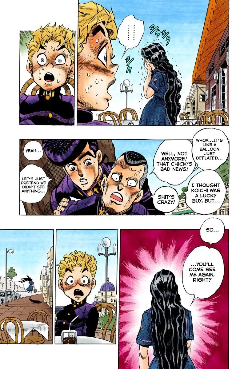 JoJo's Bizarre Adventure Part 4 - Diamond is Unbreakable (Official Colored) Chapter 29 page 19 - Chapter 29: Yukako Yamagishi is in Love - Part 1