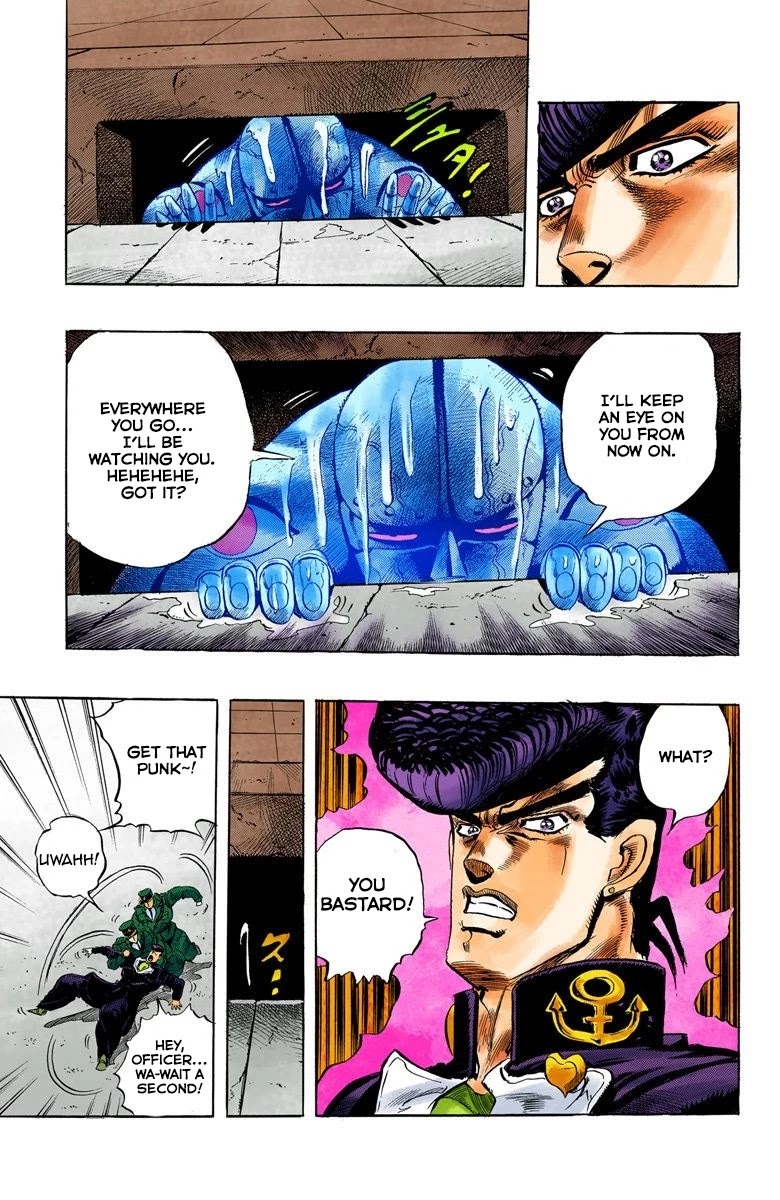 JoJo's Bizarre Adventure Part 4 - Diamond is Unbreakable (Official Colored) Chapter 3 page 22 - Chapter 3: Jotaro Kujo Meets Josuke Higashikata! - Part 3