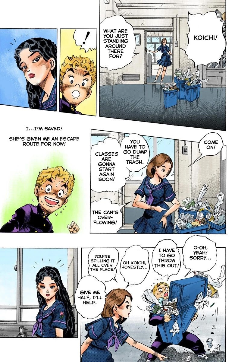 JoJo's Bizarre Adventure Part 4 - Diamond is Unbreakable (Official Colored) Chapter 30 page 10 - Chapter 30: Yukako Yamagishi is in Love - Part 2