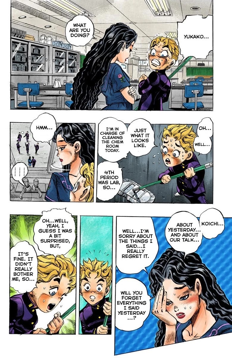 JoJo's Bizarre Adventure Part 4 - Diamond is Unbreakable (Official Colored) Chapter 30 page 5 - Chapter 30: Yukako Yamagishi is in Love - Part 2