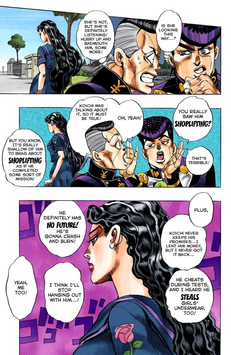 JoJo's Bizarre Adventure Part 4 - Diamond is Unbreakable (Official Colored) Chapter 31 page 11 - Chapter 31: Yukako Yamagishi is in Love - Part 3