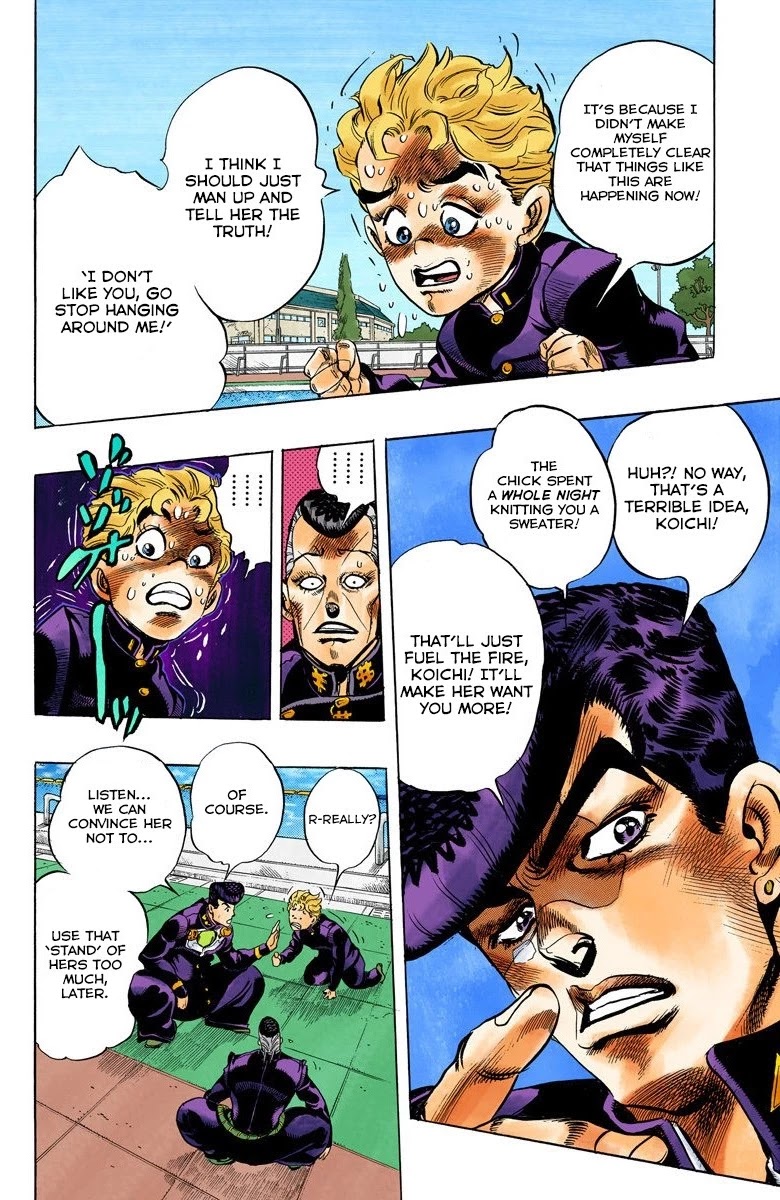 JoJo's Bizarre Adventure Part 4 - Diamond is Unbreakable (Official Colored) Chapter 31 page 4 - Chapter 31: Yukako Yamagishi is in Love - Part 3